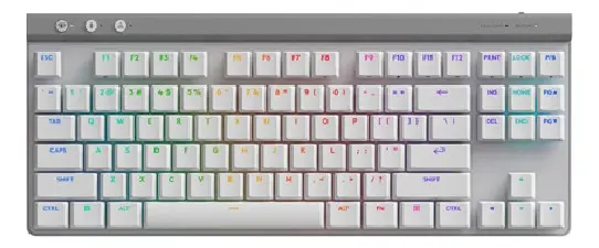 TECLADO LOGITECH G515 TKL LIGHTSPEED/BT LIGHTSYNC RGB WHITE (920-012535)-P