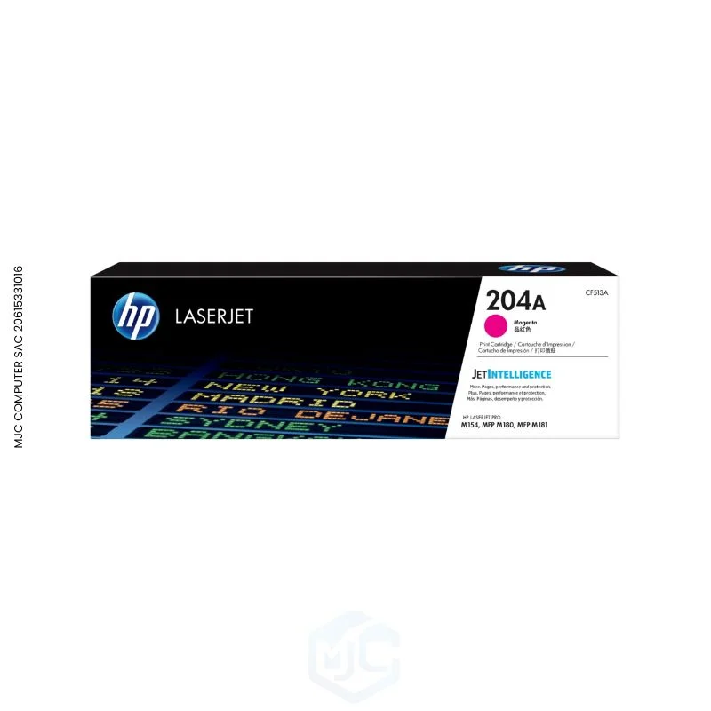 TONER HP 204A MAGENTA (CF513A) LASERJET M154/M180/M181 900 PAGINAS