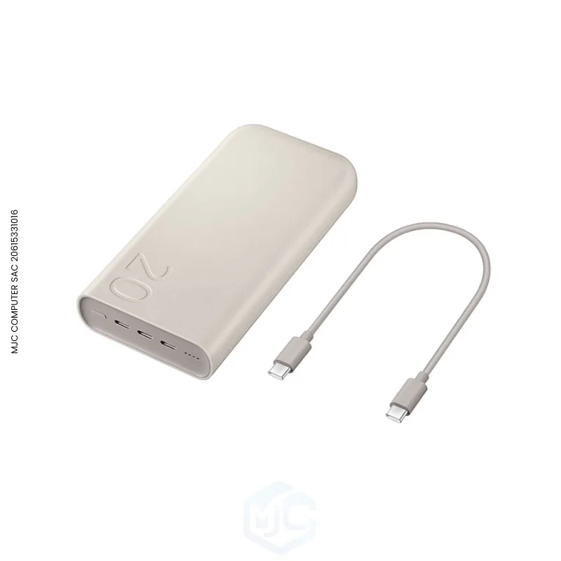 Bateria Portatil Samsung de 20,000 mAh Color Beige