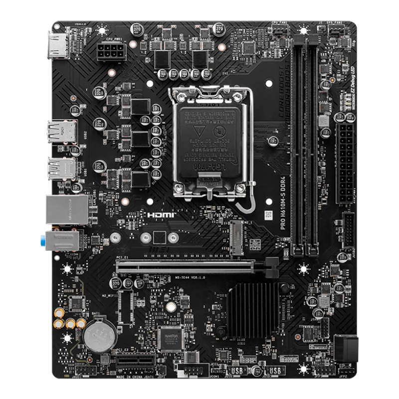 Placa Madre MSI PRO H610M-S – H610 – LGA1700 – DDR4 – mATX