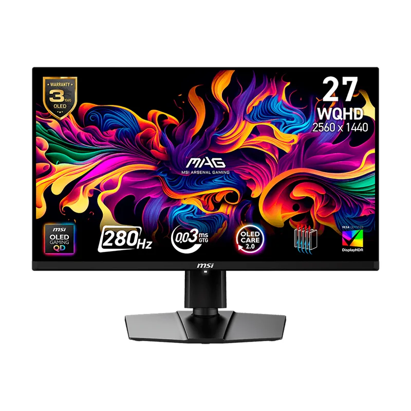 Monitor Plano MSI MAG 271QP QD-OLED X28, 26.5" WQHD (2560x1440), HDMIx2/DP/Headphone-out