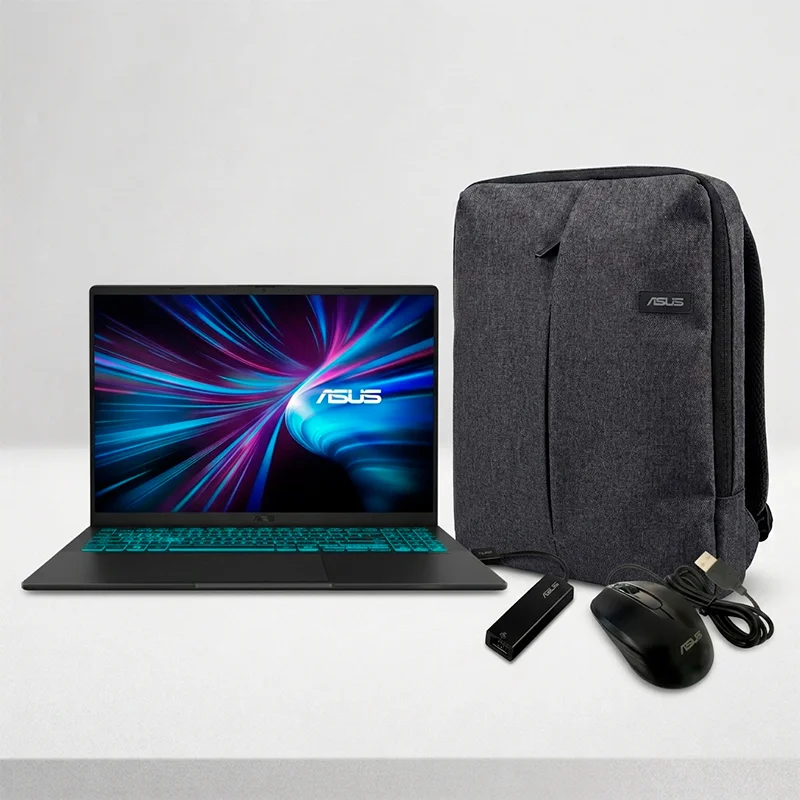 Laptop GAMER ASUS V16  16" WUXGA /intel Core 7-240H/8GB DDR5/ SSD 512GB Tarjeta de video RTX 3050 6GB -V3607VJ-TK285