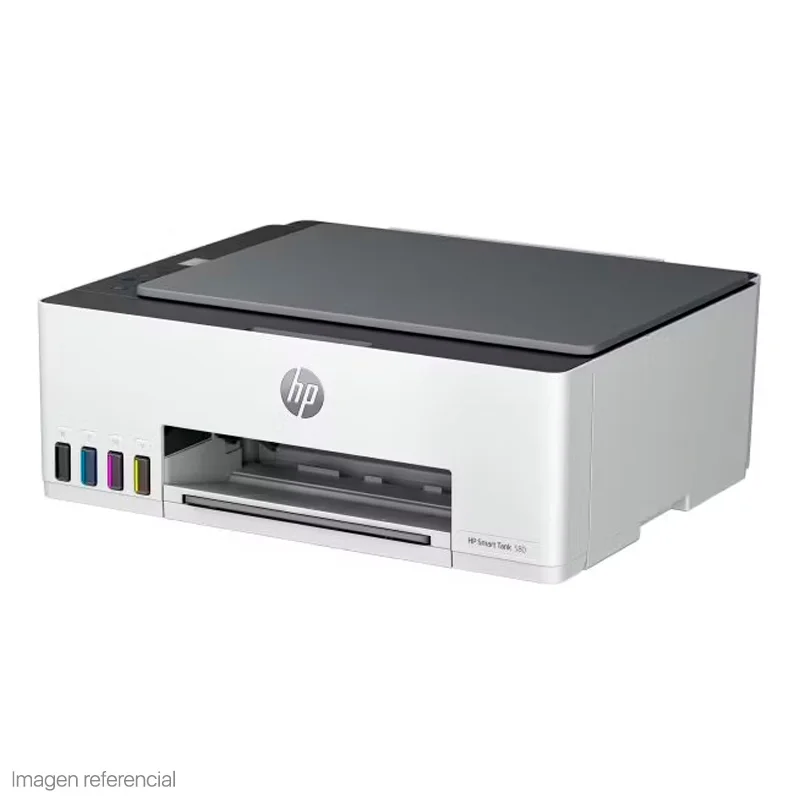 Impresora Multifuncional de tinta HP Smart Tank 580, Imprime, Escanea, Copia/Wi-Fi/BT/USB 2.0