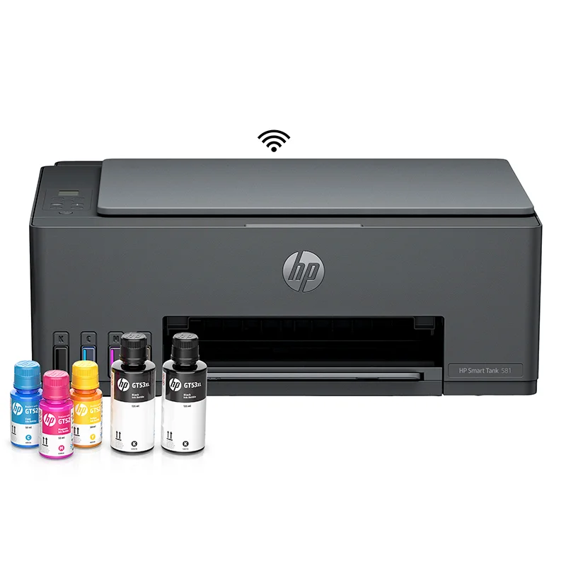 Impresora All in one de tinta HP Smart Tank 581, Imprime/Escanea/Copia/Wi-Fi/USB 2.0
