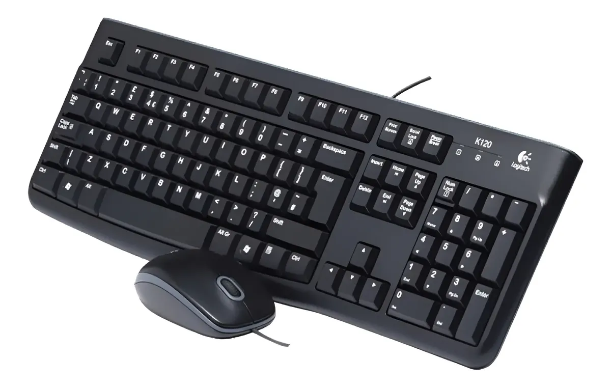 TECLADO LOGITECH + MOUSE MK120 USB SP BLACK (PN 920-004428)-UY
