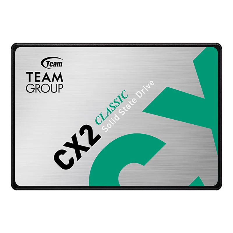 Disco duro solido Teamgroup CX2, 512GB, SATA 6.0 Gb/s, 2.5", ECC, DC +5V