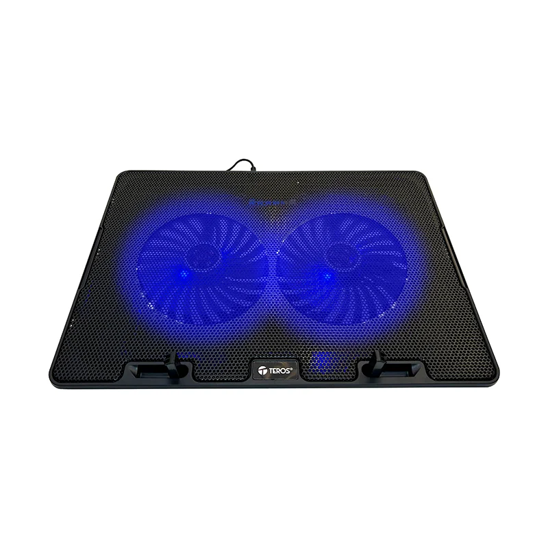 Cooler TEROS TE-7020N, compatible con laptops  hasta 15.6", 2 fan de 12cm