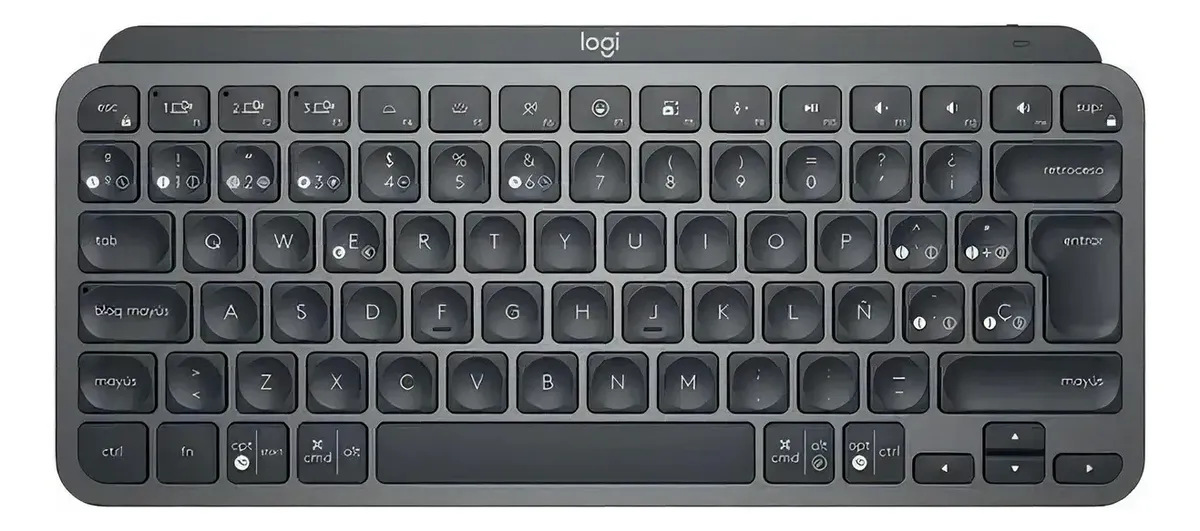 TECLADO LOGITECH MX KEYS MINI MULTI-DEVICE BT ILUMINADO GRAPHITE SP (920-010476)
