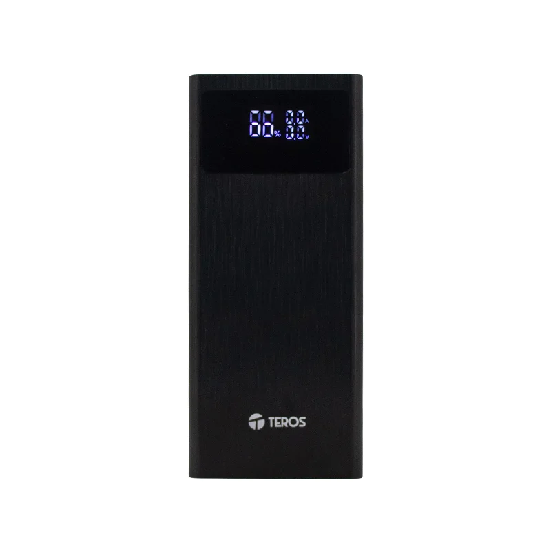 Powerbank TEROS TE-7059N, 30000MAh, USB-A, USB-C, negro