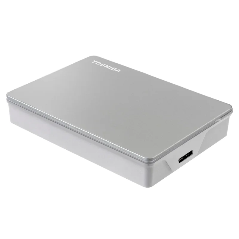 Disco Duro Externo Toshiba Portátil Canvio Flex, 4 TB, USB 3.0 / 2.0, Color: Plata