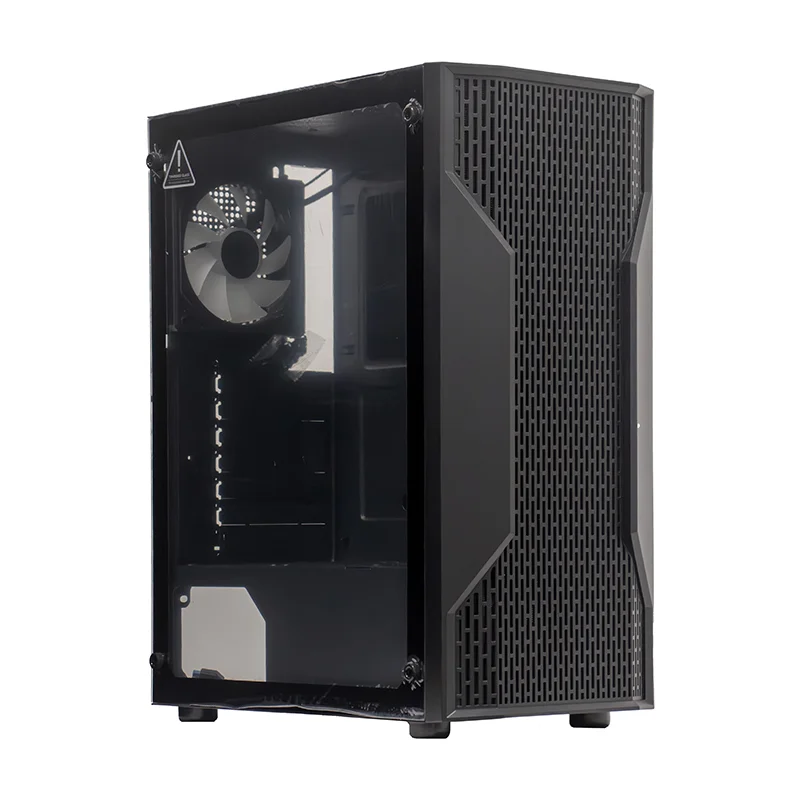 Case Gamer TEROS TE-1332G, ITX, M-ATX, ATX, 3.5" y 2.5", negro