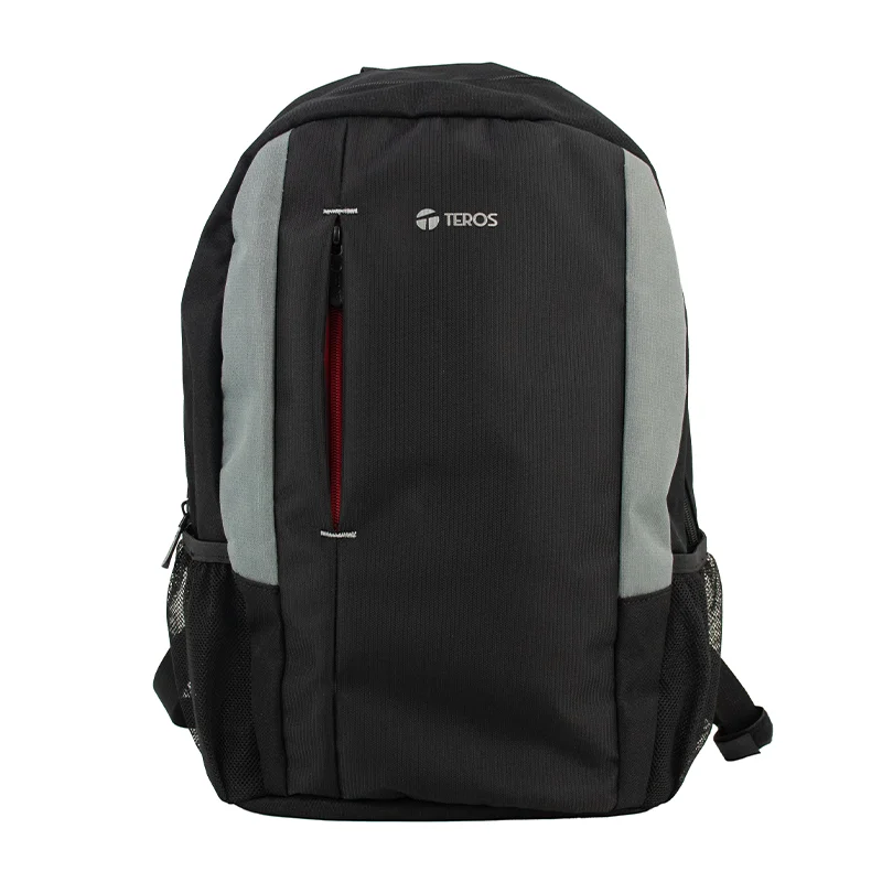 Mochila Backpack Teros TE-9040BS, para Notebooks de hasta 15.6", Color Negro/Gris
