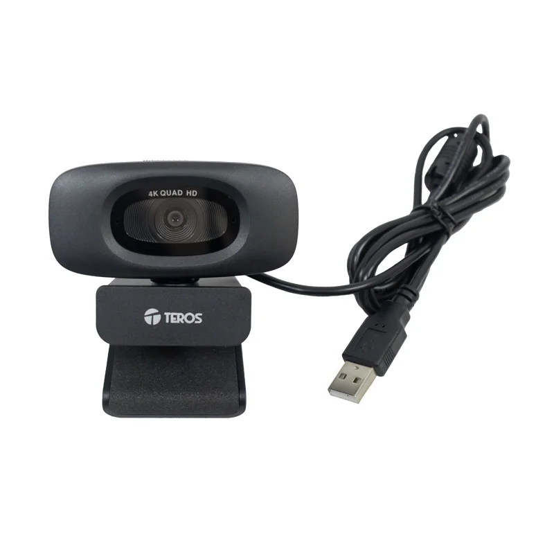 Cámara WEB TEROS TE-9073N, 4K, micrófono incorporado, USB 2.0