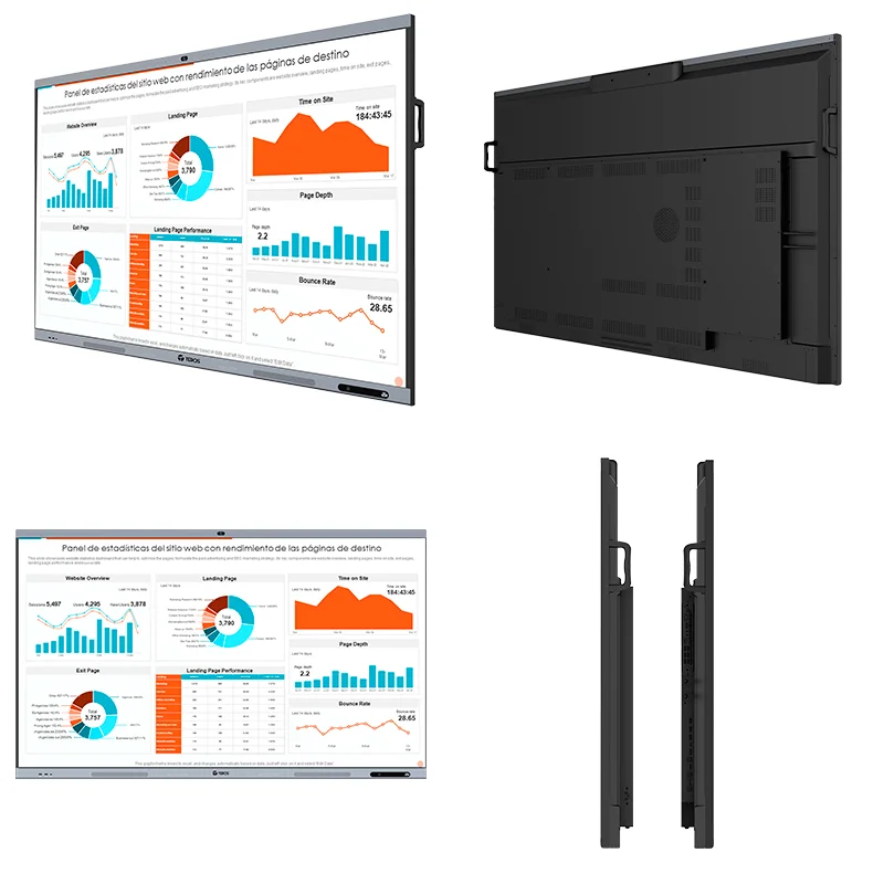 Pantalla Táctil Interactiva TEROS TE7511W, 75" D-LED IPS 3840x2160, 8 ms, 8GB, Android 14
