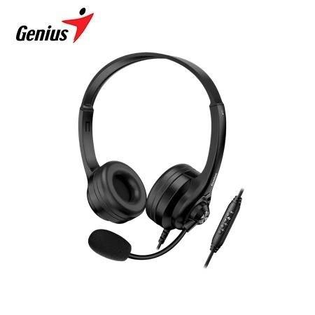 AUDIFONO CON MICROFONO GENIUS HS-235U AI COPILOT 40MM USB-A BLACK (31710036400)