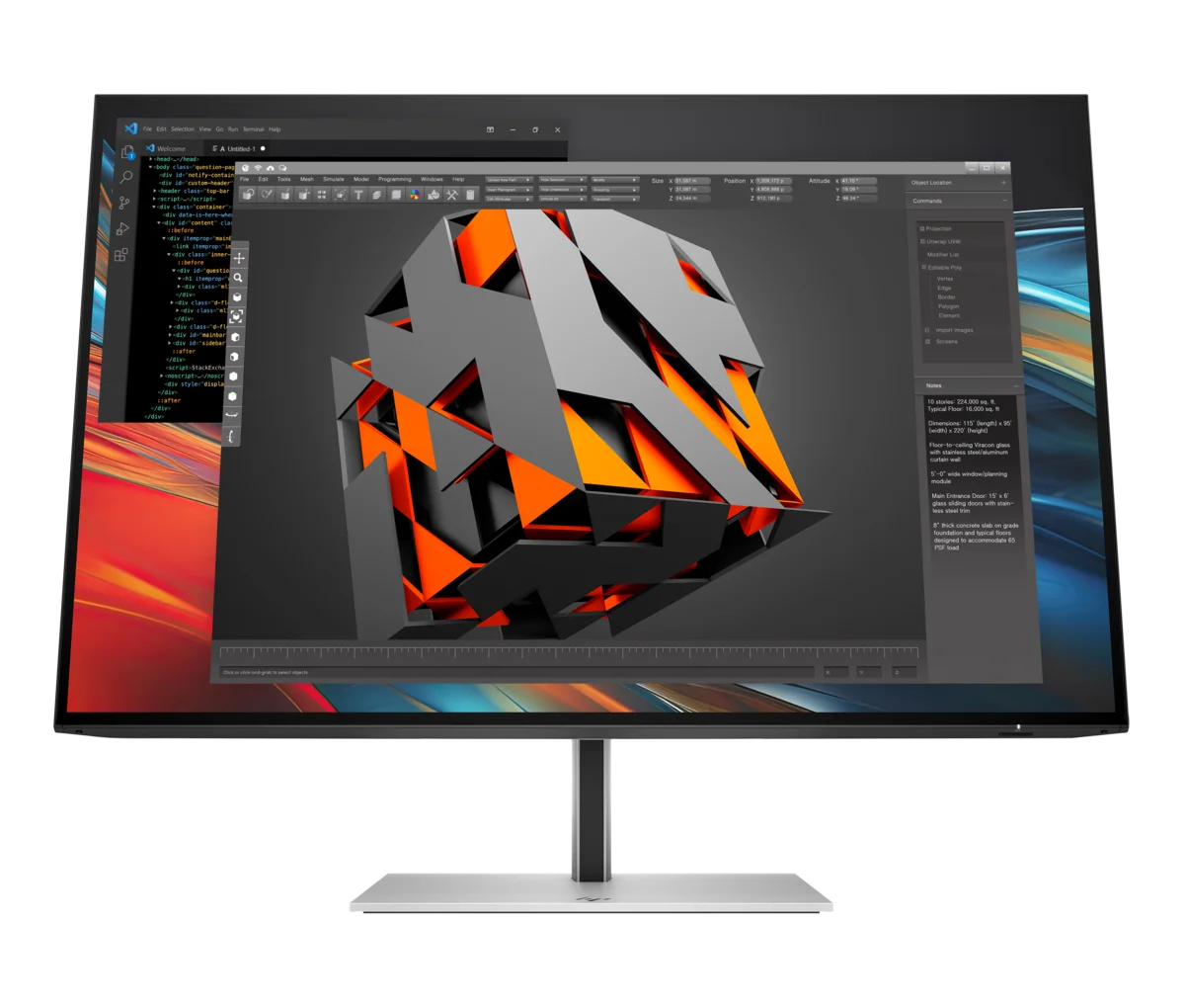 Monitor Plano HP Serie 7 Pro 24"- 724pn, WUXGA/IPS/Antirreflectante/HDMI/DP/USB-A/USB-B